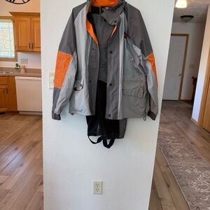 Harley-Davidson Gray and Orange Performance Raincoat